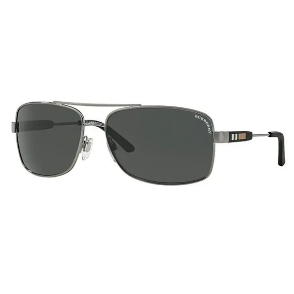 Burberry ‌Square Aviator Style Gunmetal BE3074/100387 Sunglasses - Picture 1 of 11